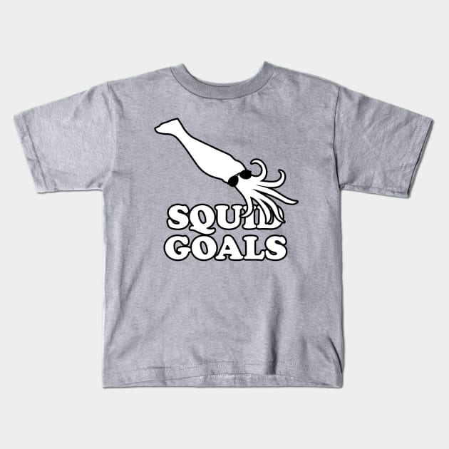 Squid Goals Kids T-Shirt by dumbshirts